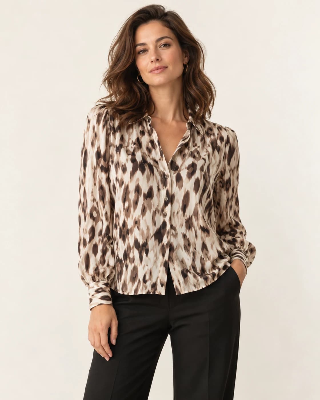 Blusa animal print · vista frontal